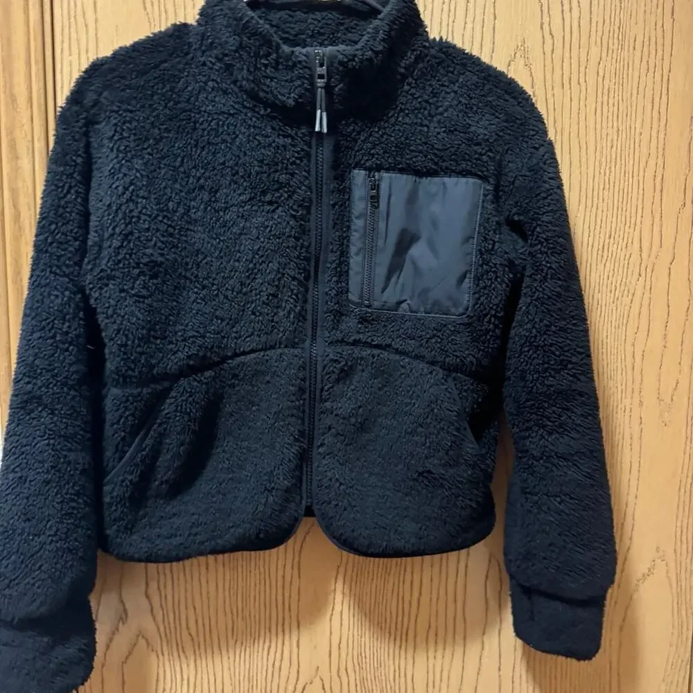 Athleta girls teddy bear jacket size 12